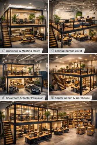Mezzanine Ruang Kantor di Cempaka Putih